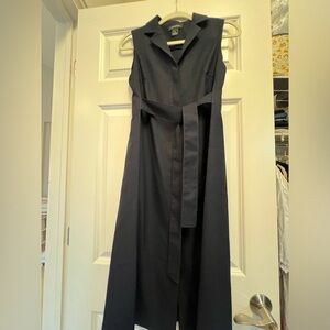 Club Monaco navy midi dress with belt size 0